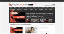 Desktop Screenshot of apfelpage.de