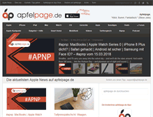 Tablet Screenshot of apfelpage.de